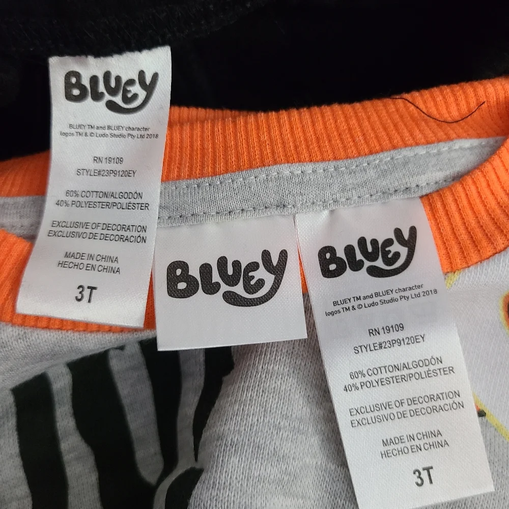 Bluey Halloween Toddler Fleece Top and Bottom Set